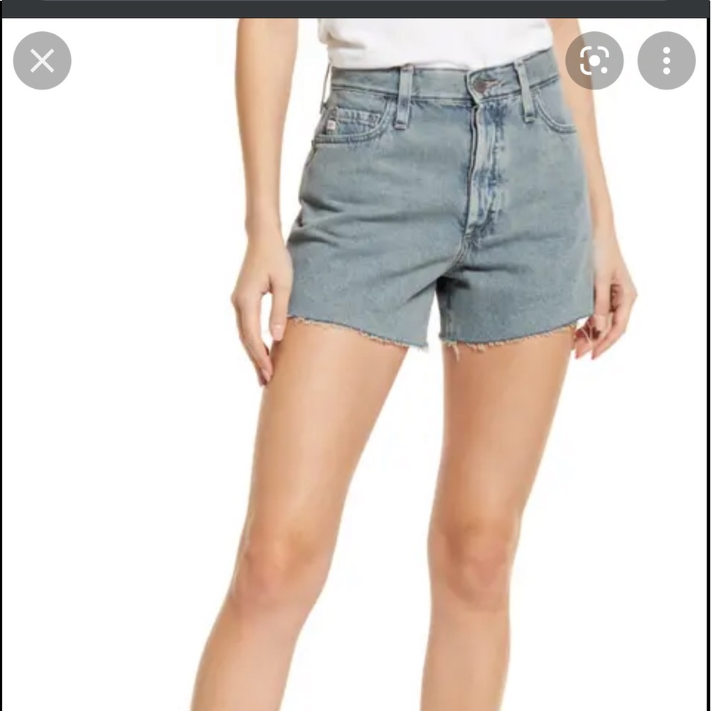 AG Denim high rise shorts